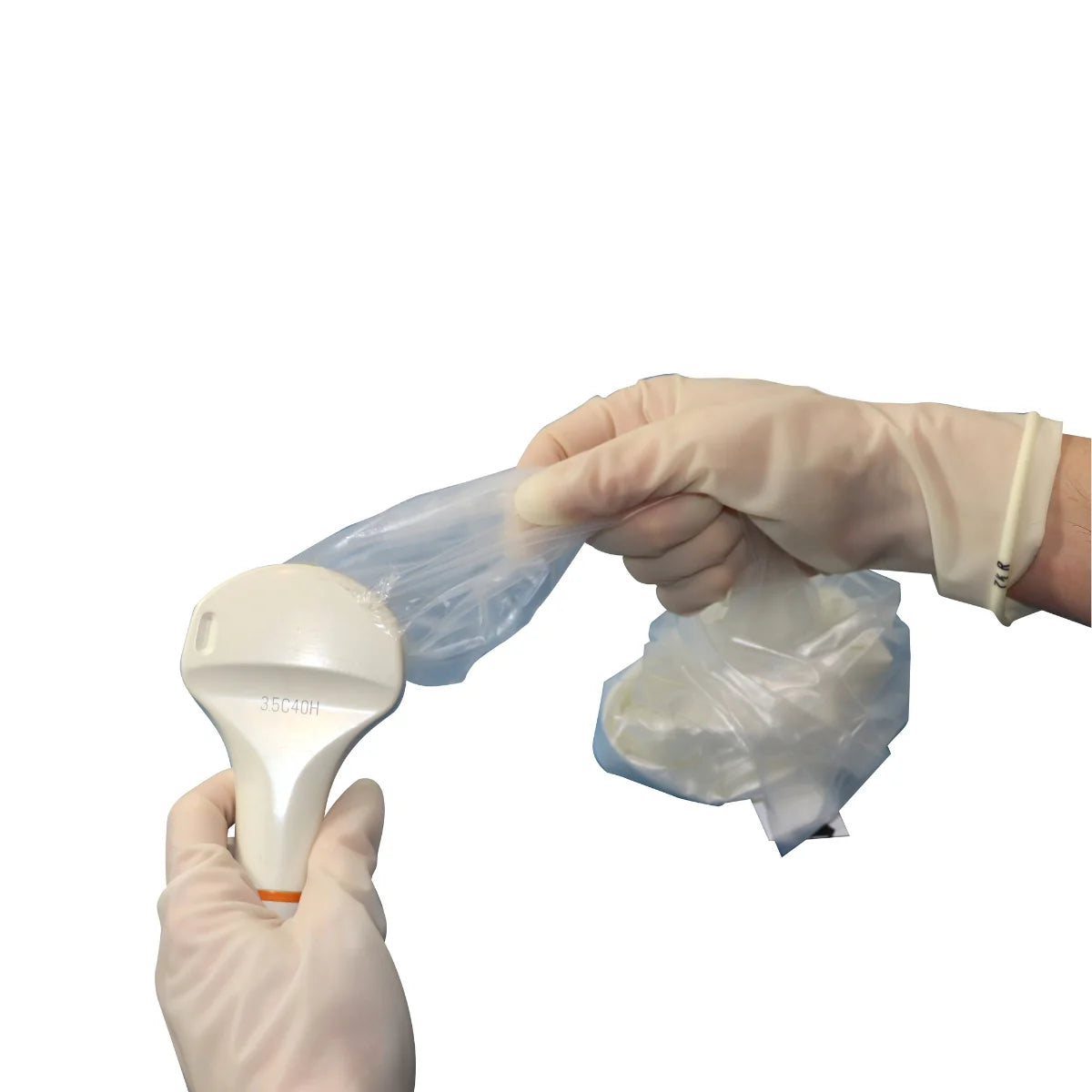 KRYSTAL - Protection stérile en polyuréthane avec gel adhésif intégré pour sondes superficielles