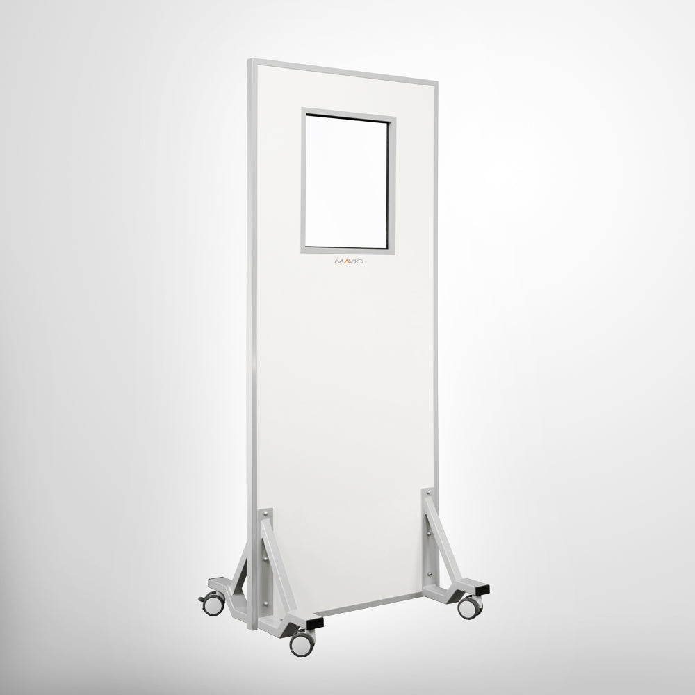 Paravent plombé mobile avec vitre - WD204