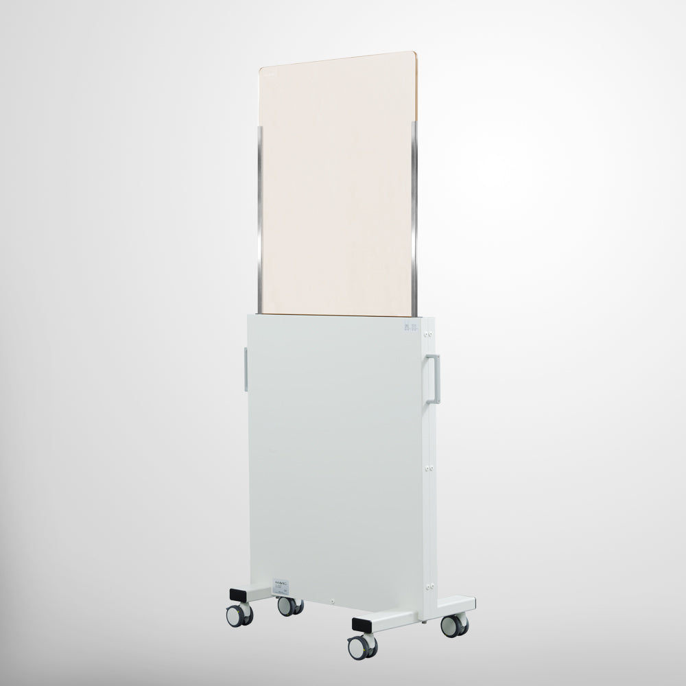 Paravent plombé mobile avec vitre réglable en hauteur - WD257